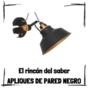 Apliques negros que realzan la belleza de tu espacio Apliques De Pared Negro – El Rincón Del Saber
